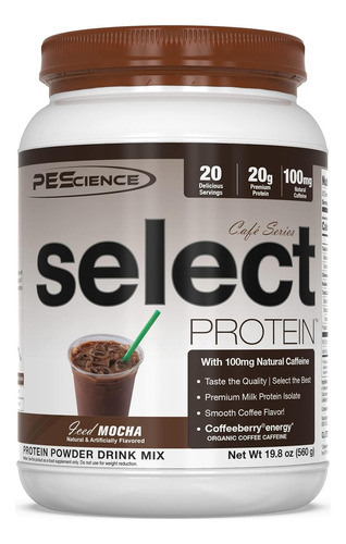Pescience Select Protein Cafe Proteina Y Cafeina 20servs Sabor Iced Mocha