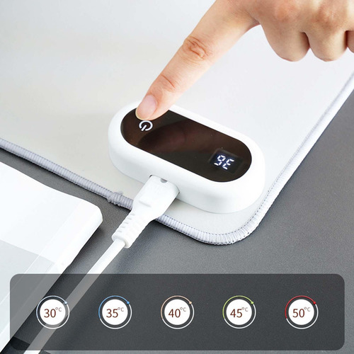 Aquecedor Aquecido Da Almofada De Mesa Para Cinza 80cmx33cm