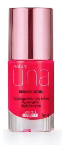 Esmalte 3d Gel Natura Una 10 Free Vegano Sin Luz Uv 8ml Color Una N°2