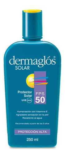 Protector Solar Dermaglós Factor 50 250ml.