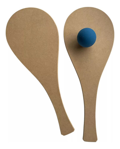 Pelota Paleta Playa Juego Tenis Padel Playera De Madera