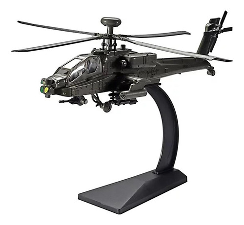 Helicóptero Apache Realista, Mxaah-001, Ah-64 Apache, 1:32, Color Verde