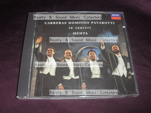 Carreras Domingo Pavarotti In Concert Mehta Cd Germany 1990