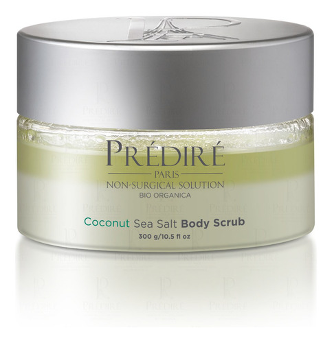 Coconut Sea Salt Exfoliating Body Scrub, Argan Oil, Predire