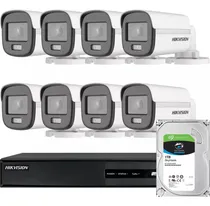Comprar Kit Seguridad Hikvision Dvr 8 + 8 Cam 2mp Color Noche + 1tb