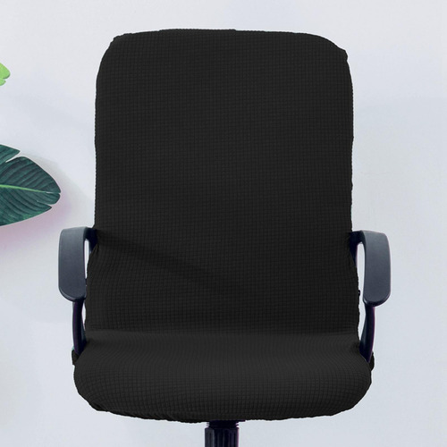 Protector De Asiento De Silla De Escritorio Suave Negro