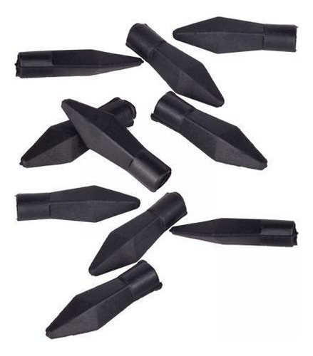 6 X 10 Piezas De Goma De De Cabeza Ancha De 7 Mm Suave Para