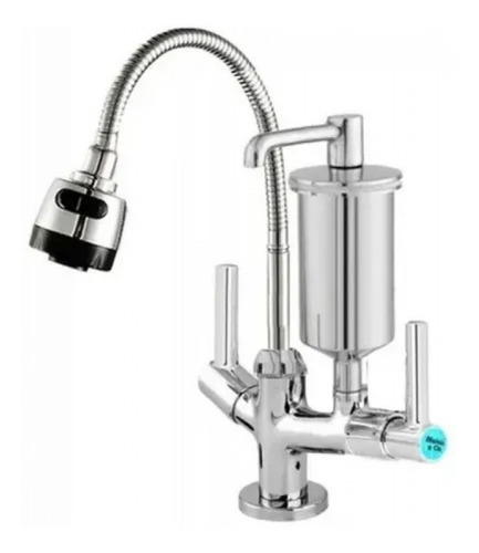 Torneira Cozinha Gourmet Bancada Flexível Toda Metal
