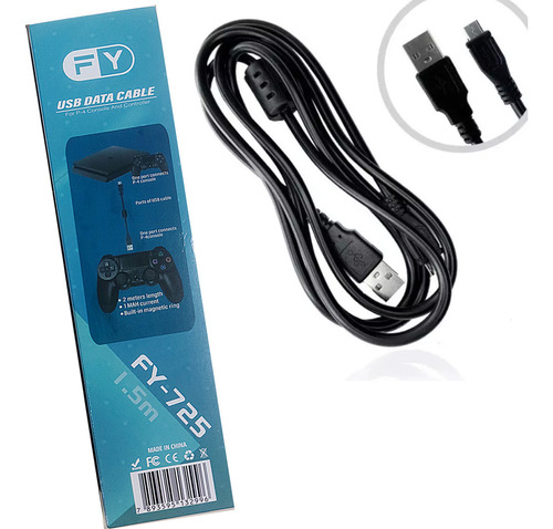 Cabo Micro Usb V8 / Ps4 1.5mts Com Filtro Original Fy