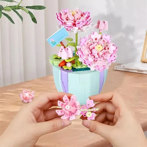 Bloques De Construcción De Flores Artificiales, Decoración 312 Ramo De Flores