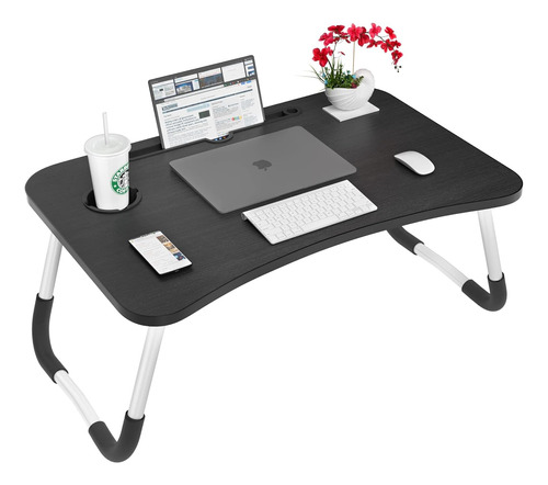 Mesa Computador Cama  Ranura Para Celular Table Y Para Vaso