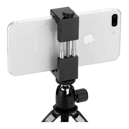 Imagen 4 de 6 de Soporte Celular St01 Metalico Con Rosca 1/4 Vlog Home Office