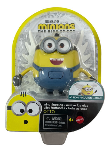 Boneco Minions Otto Bate As Asas Mattel Miniatura