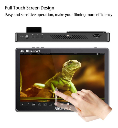 Monitor De Campo De Câmera Feelworld Lut11s 10.1 2000nit 3g