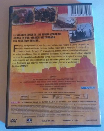 Franco Nero - Django - Spaghetti Western - Dvd