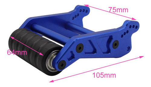 Yu 2 Barras Traseras Con Ruedas For 1/8 Lmt Eje Sólido 4wd