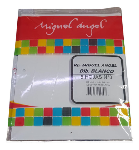 Repuesto Dibujo Miguel Angel N 3 8h Blanco