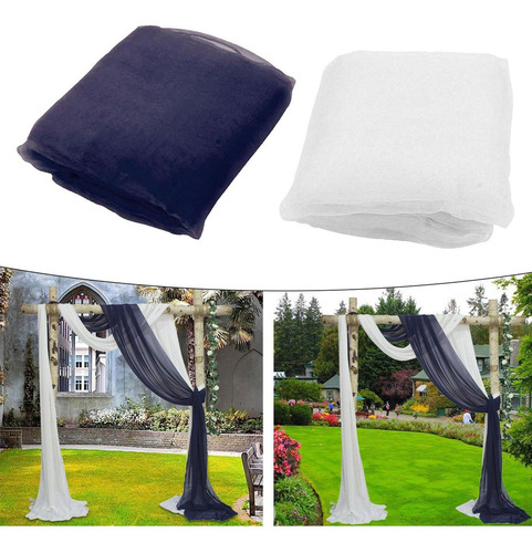 Cortinas De Tela De Gasa 2 Paneles Escenario Telón De Fondo