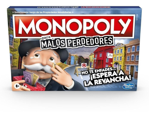 Imagen 1 de 2 de Juego De Mesa Monopoly Para Malos Perdedores Hasbro E9972