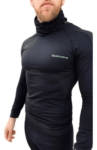 Remera Termica Tech Diadora Deportiva Gruesa Invierno Fitnes