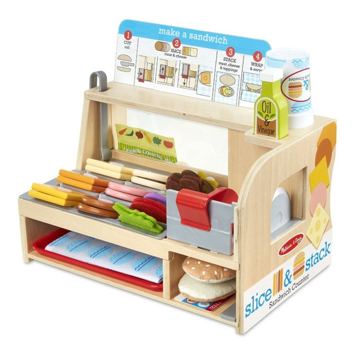 Melissa Y Doug Cocina Sandwichera Juega A Hacer Sandwiches