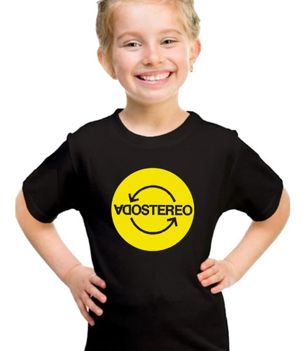 Imagen 4 de 6 de Remera Negra Soda Stereo Rock Música Algodón Premium