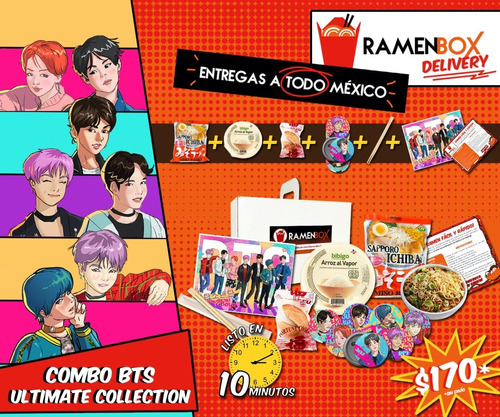 Combo Bts Ultimate, Ramen, Arroz Al Vapor, Regalos Y Más