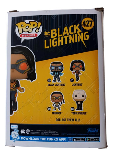 Figura Funko Pop - 427 Lightning - Dc Black Lightning