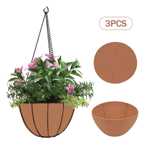 3x Canasta De Plantador Cesta De Canasta 16 Pulgadas
