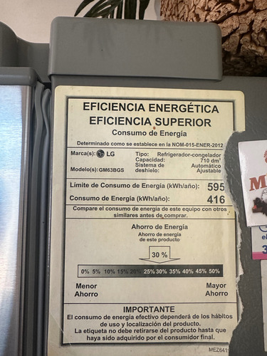 Refrigerador LG French Dolor Acero Inoxidable De 29 Pies (Usado)