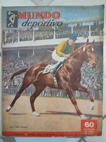Revista Mundo Deportivo Número 57 - Bs. As. 18 De Mayo 1950 (Usado)