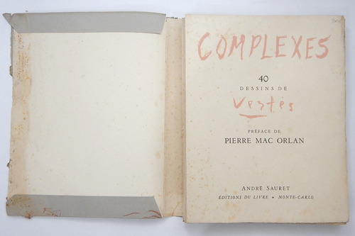 André Sauret - Complexes 40 Dessins De Vertés - 1948 (Usado)