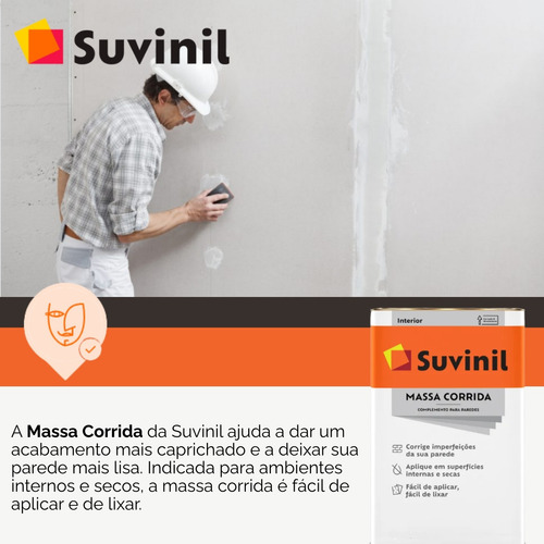 Massa Corrida Suvinil 25kg Primeira Linha