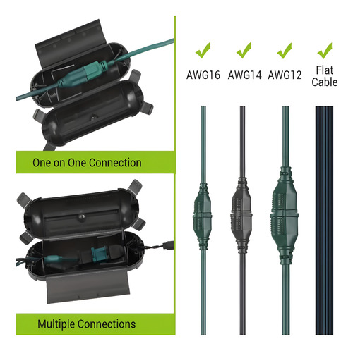 Caja Para Conexión Eléctrica Resistente Intemperie Exterior