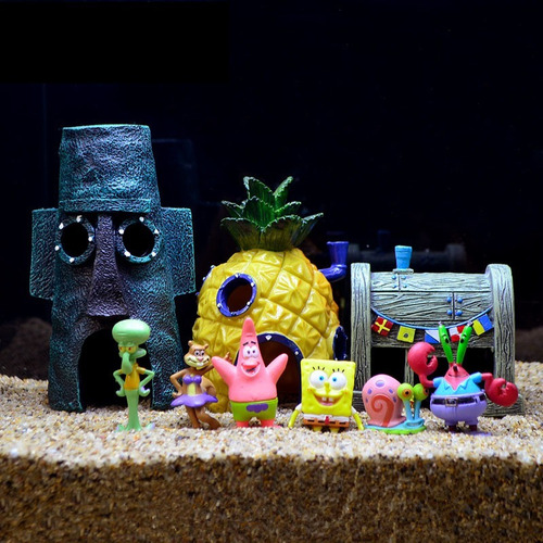 Xyl Figura De Bob Esponja De 11 Piezas+15 Cm, Modelo De
