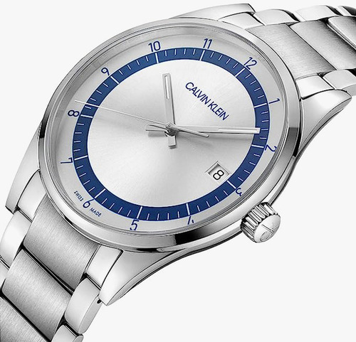 Reloj Calvin Klein Kam21146 Completion Caballero Original Color de la correa Plateado Color del bisel Plateado Color del fondo Plateado/Azul