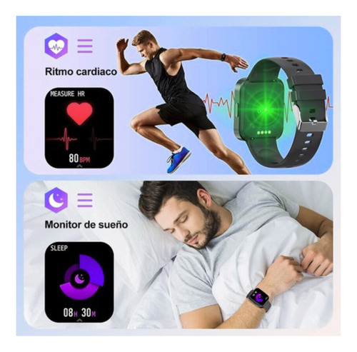 Reloj Inteligente Smartwatch I9 Ultra Max Color Negro Negro Mesh Negro Negro