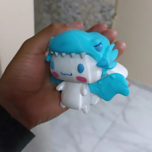 Figura De Cinnamoroll Impreso En 3d, Colaboracion Con Yugioh