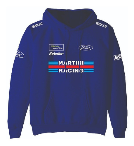 Buzo Canguro Estampado Ford Focus Wrc Martini Xxl