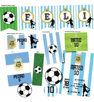 Comprar Kit Imprimible Personalizado Selección Argentina Futbol