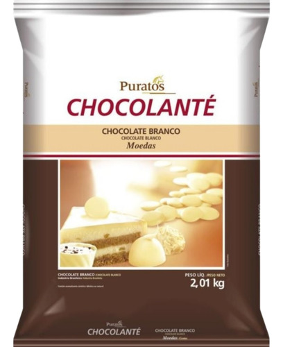 Chocolate Branco Moedas Puratos Pacote 2,01kg