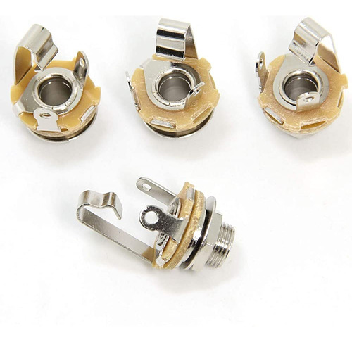 ~? Ancable 4-pack 1/4  Hembra Guitar Input Jack-6.35mm Ts Mo