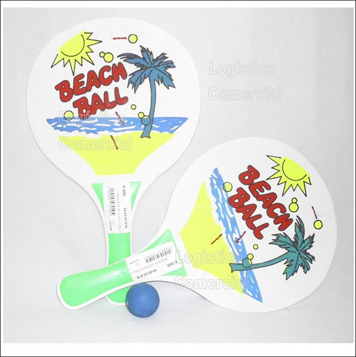 Imagen 1 de 10 de Raqueta De Playa Beach Ball Sol Y Arena Pelota