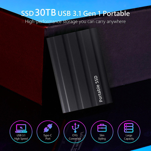 Ssd External Typec Usb3.1 1tb Mobile Solid State Flash