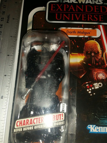 Darth Malgus Vintage Collection Star Wars Unpunched Card (Usado)