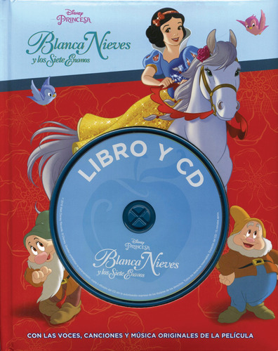 Disney Libro Y Cd: Blanca Nieves, de Varios autores. Editorial Parragon Book, tapa dura en español, 2016