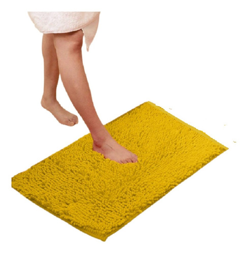 Alfombra Antideslizante Para Baño 80x50cm Poliéster