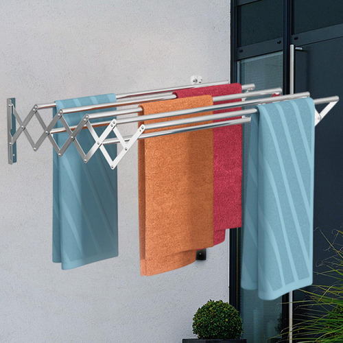 Ropa Plegable Rack De Secado Tendedero Retráctil