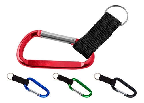 Paquete De 10 Clip-gancho Metalico Color Rojo