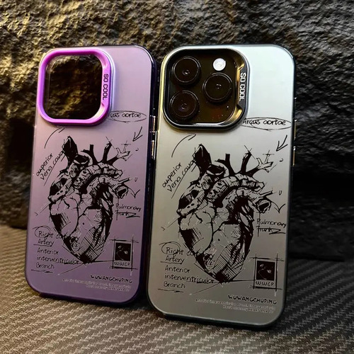 Capa Case Capinha Anti Impacto Premium P/ Iphone 13,14,15,16 Lilás 16 Pro Max